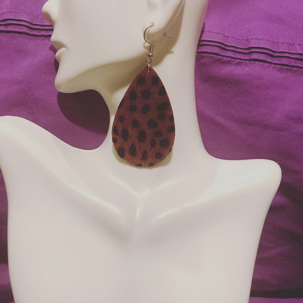 New! Animal Print Earrings